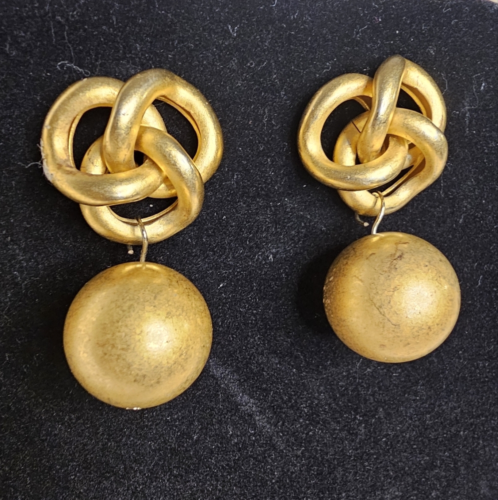 Vintage Knotted Dangle Earrings